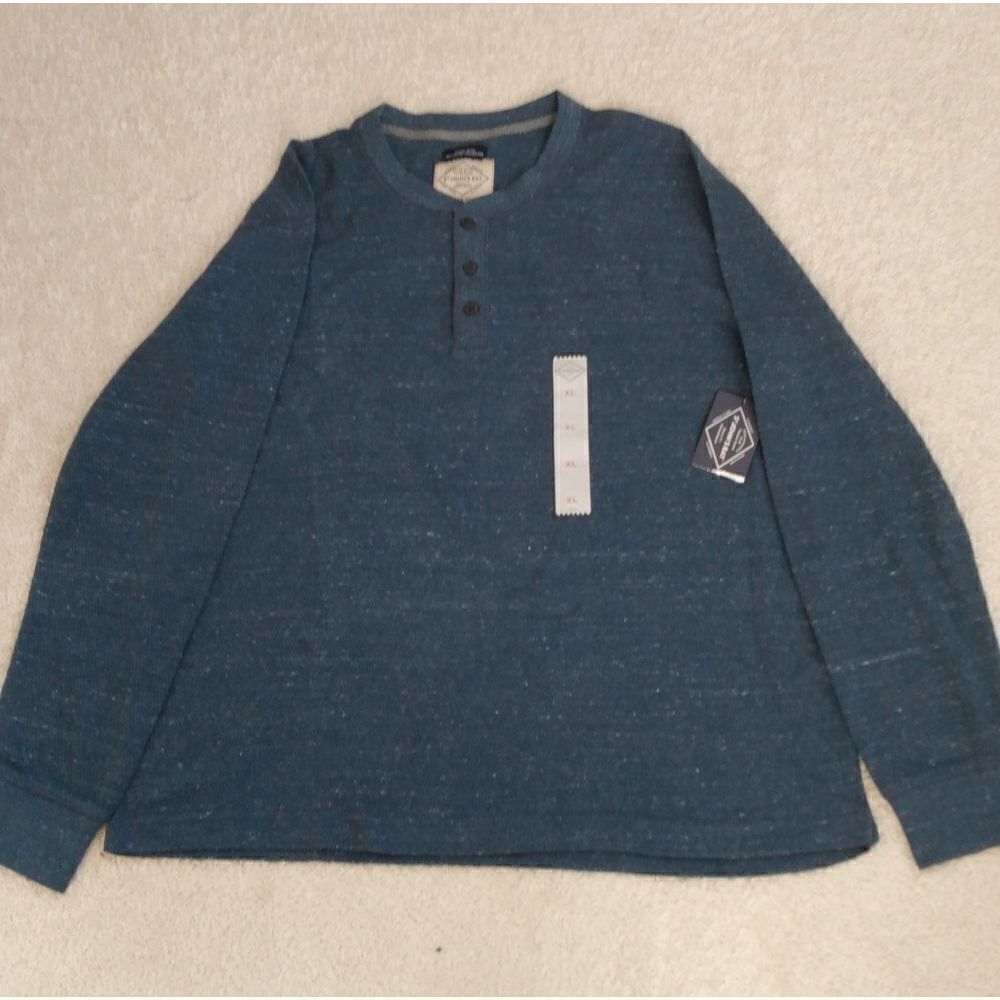 Cozy St johnbay blue thermal top NWT  SIZE M